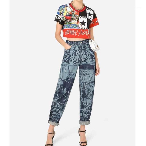 women's jeans cosmicchic 2021 summer print woman high waist kings totem vintage casual pants fashion denim, Blue
women's jeans cosmicchic 2021 summer print woman high waist kings totem vintage casual pants fashion denim, Blue
