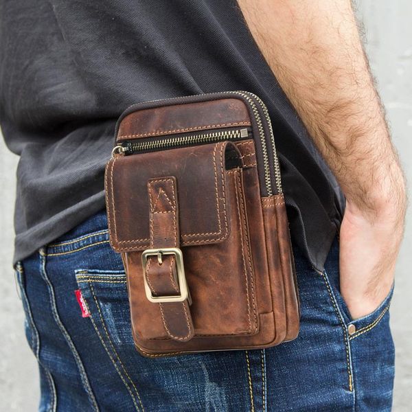trendy crazy horse leather men's messenger bag multi-function mobile phone waist bags
trendy crazy horse leather men's messenger bag multi-function mobile phone waist bags