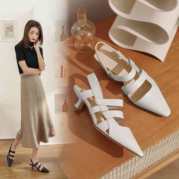 dress shoes new summer women's pointed toe low-heel leather sandals retro gladiator thin kitten for women 06fl, Black
dress shoes new summer women's pointed toe low-heel leather sandals retro gladiator thin kitten for women 06fl, Black