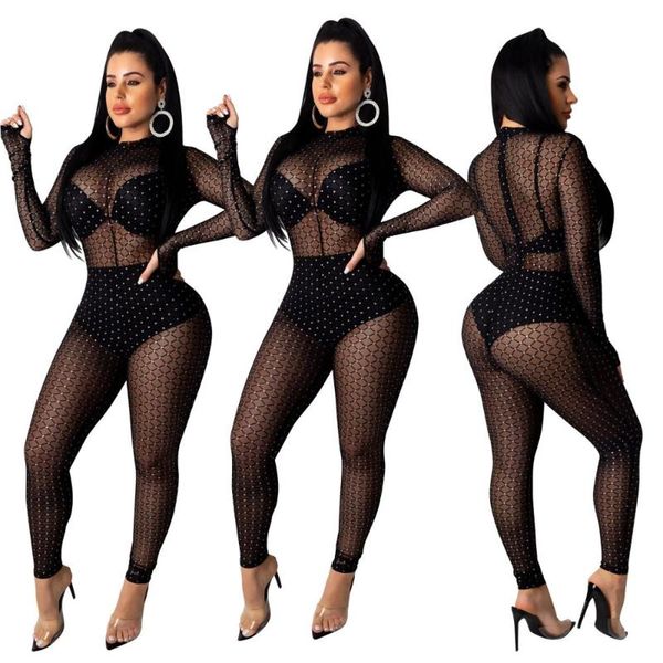 women's jumpsuits & rompers bkld women see through fishnet black 2021 autumn o-neck bodycon long sleeve sequin club, Black;white
women's jumpsuits & rompers bkld women see through fishnet black 2021 autumn o-neck bodycon long sleeve sequin club, Black;white