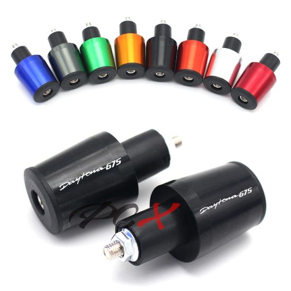 motorcycle accessories cnc aluminum 7/8'' 22mm handlebar grips handle bar cap end plugs for daytona 675 / r 2006-2021 handlebars
motorcycle accessories cnc aluminum 7/8'' 22mm handlebar grips handle bar cap end plugs for daytona 675 / r 2006-2021 handlebars
