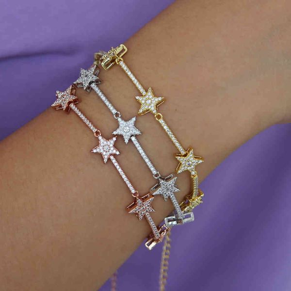 fashion jewelry star bracelet double combine shiny stars bangles elegent sweety jewelry for women girls pulseras, Golden;silver
fashion jewelry star bracelet double combine shiny stars bangles elegent sweety jewelry for women girls pulseras, Golden;silver
