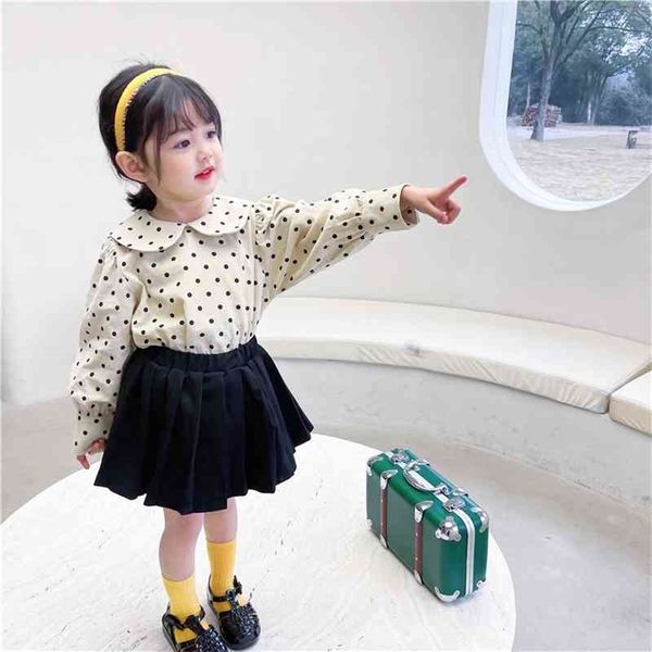 spring arrival girls long sleeve dot blouses kids koeran bloues blouse 210528, White;black
spring arrival girls long sleeve dot blouses kids koeran bloues blouse 210528, White;black