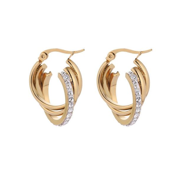hoop & huggie gold-color ip plating 316 stainless steel round 30mm zircon 3laps twist earrings no fade allergy classical brief style, Golden;silver
hoop & huggie gold-color ip plating 316 stainless steel round 30mm zircon 3laps twist earrings no fade allergy classical brief style, Golden;silver