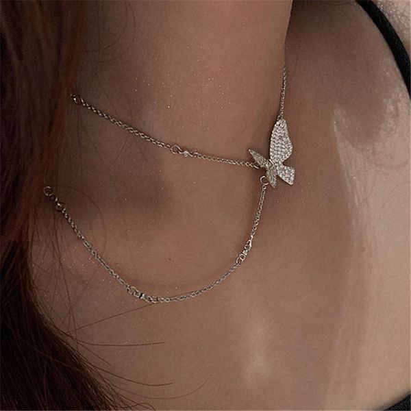 chokers punk vintage tassel butterfly pendant necklaces for women girl fashion jewelry metal chain necklace 2021 choker gifts, Golden;silver
chokers punk vintage tassel butterfly pendant necklaces for women girl fashion jewelry metal chain necklace 2021 choker gifts, Golden;silver