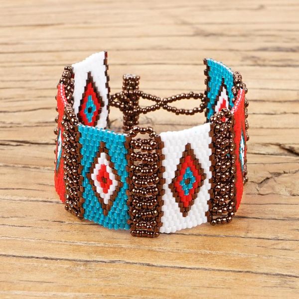 charm bracelets shinusboho2021 bohemian ethnic style geometric pattern women's bracelet mgb bead weaving jewelry, Golden;silver
charm bracelets shinusboho2021 bohemian ethnic style geometric pattern women's bracelet mgb bead weaving jewelry, Golden;silver
