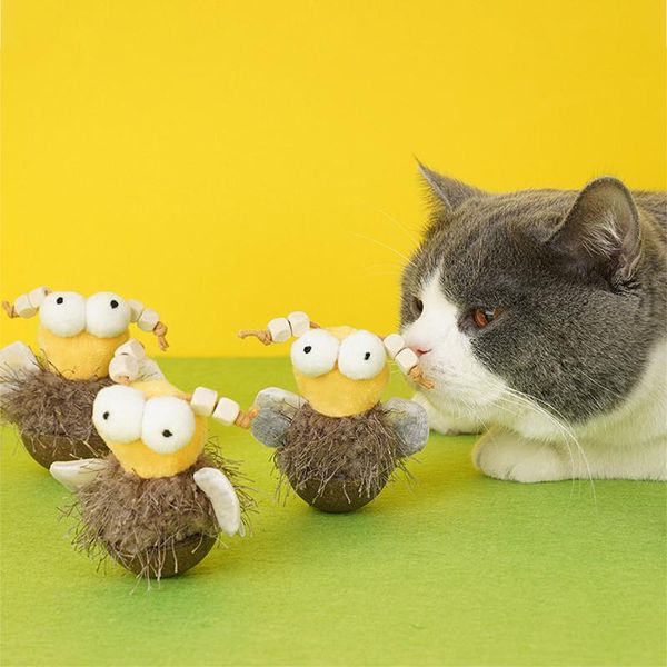 cat toys little bee toy catnip interactive plush stuffed chew claw funny mint soft teeth cleaning for kitten pet product
cat toys little bee toy catnip interactive plush stuffed chew claw funny mint soft teeth cleaning for kitten pet product