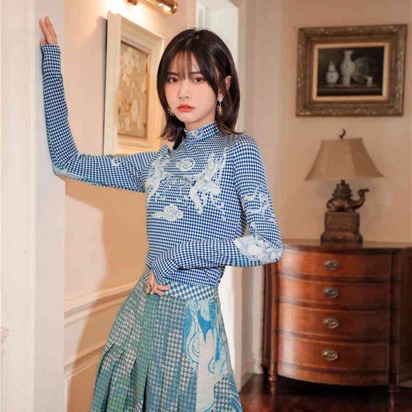 t shirt print plaid shirt for women turtleneck long sleeve casual slim vintage t shirts female fashion clothing 2021, White
t shirt print plaid shirt for women turtleneck long sleeve casual slim vintage t shirts female fashion clothing 2021, White
