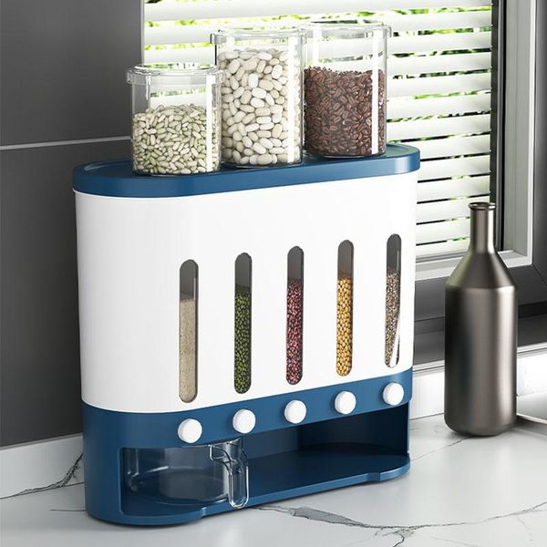 wall-mounted rice bucket oatmeal storage box dispenser containers cereal moisture-proof kitchen grain tank bottles & jars
wall-mounted rice bucket oatmeal storage box dispenser containers cereal moisture-proof kitchen grain tank bottles & jars