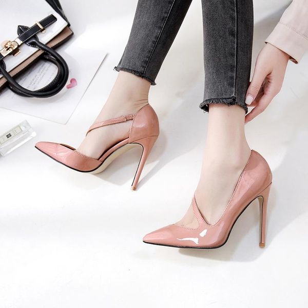 dress shoes 2021 est women high heels pointed toe slip-on wedding office patent leather handmade plus size for, Black
dress shoes 2021 est women high heels pointed toe slip-on wedding office patent leather handmade plus size for, Black