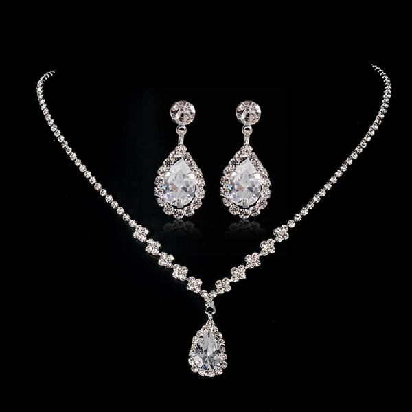 chains 2021 women water drop necklace & earring jewelry set earrings crystal wedding, Silver
chains 2021 women water drop necklace & earring jewelry set earrings crystal wedding, Silver