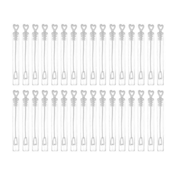 60/100pcs Love Heart Empty Wedding Soap Bubble Bottles Toys Wand Tube Bubble Maker Environmental Protection and Durability
60/100pcs Love Heart Empty Wedding Soap Bubble Bottles Toys Wand Tube Bubble Maker Environmental Protection and Durability