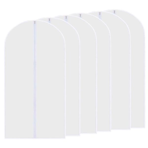6pcs clothes dust cover transparent hanging bag wardrobe coat storage clear garment suit dress protect bags
6pcs clothes dust cover transparent hanging bag wardrobe coat storage clear garment suit dress protect bags