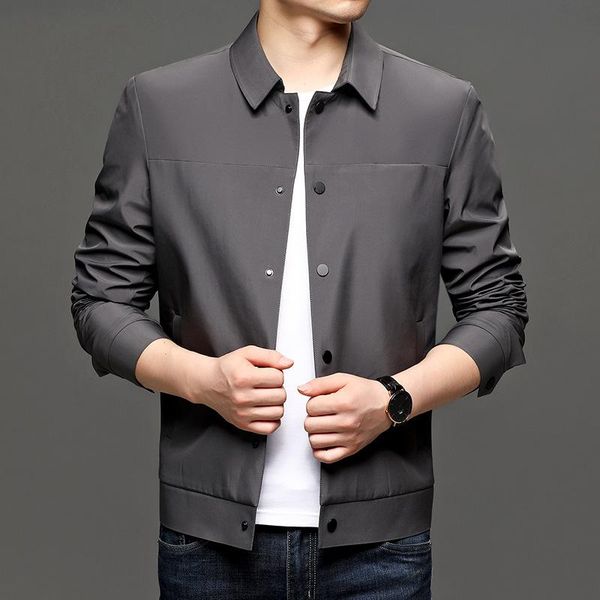 autumn 2021 men's casual jacket youth fashion solid color lapel slim fit jackets, Black;brown
autumn 2021 men's casual jacket youth fashion solid color lapel slim fit jackets, Black;brown