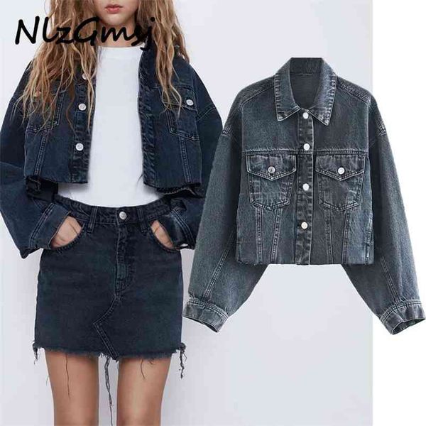 women oversized denim jacket coat turn down collar ladies long sleeve loose boy friend coat 210628, Black;brown
women oversized denim jacket coat turn down collar ladies long sleeve loose boy friend coat 210628, Black;brown