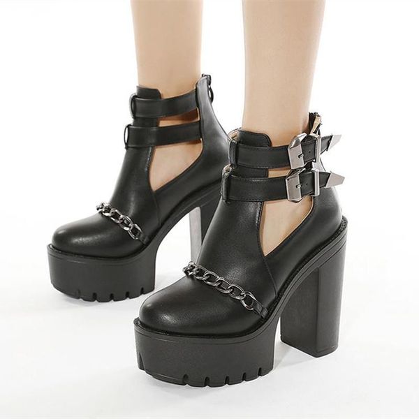 boots cosmagic women black platform ankle cut-outs buckle chain super high heel gothic punk motorcycle botas mujer
boots cosmagic women black platform ankle cut-outs buckle chain super high heel gothic punk motorcycle botas mujer