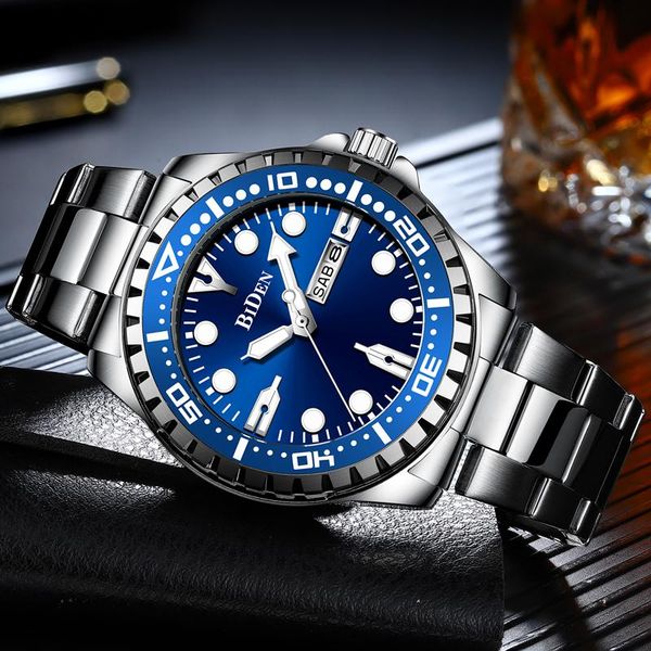 wristwatches 2021 biden mens watch fashion stainless steel quartz wristwatch business waterproof clock relogio masculino, Slivery;brown
wristwatches 2021 biden mens watch fashion stainless steel quartz wristwatch business waterproof clock relogio masculino, Slivery;brown