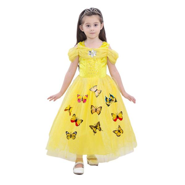 girl's dresses kids princess dress girls butterfly patterns round collar short sleeve off shoulder one for summer, Red;yellow
girl's dresses kids princess dress girls butterfly patterns round collar short sleeve off shoulder one for summer, Red;yellow