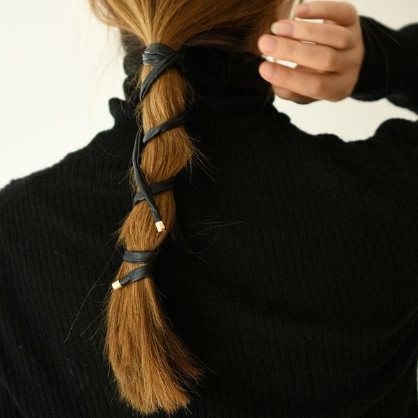 hair accessories 2021 women vintage ponytail hold leather long tie headband sweet decorate hairbands fashion
hair accessories 2021 women vintage ponytail hold leather long tie headband sweet decorate hairbands fashion