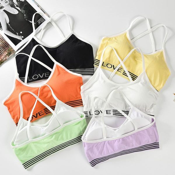 sports bra women yoga gym push up fitness running for womens shockproof strappy padded vest underwear clothing, White;black
sports bra women yoga gym push up fitness running for womens shockproof strappy padded vest underwear clothing, White;black