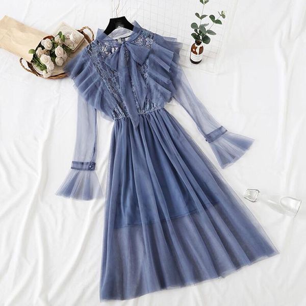 casual dresses long-sleeved party women ruffle sweet mesh midi dress female 2021 spring summer lace vestidos two-piece suit, Black;gray
casual dresses long-sleeved party women ruffle sweet mesh midi dress female 2021 spring summer lace vestidos two-piece suit, Black;gray