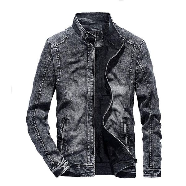 racing jackets men winter fall vintage cotton slim fit denim coats male stand collar long sleeve casual jacket black blue, Black;red
racing jackets men winter fall vintage cotton slim fit denim coats male stand collar long sleeve casual jacket black blue, Black;red