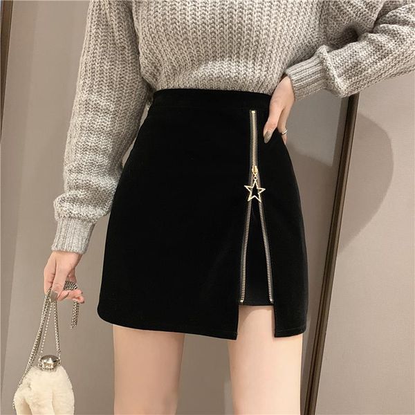 skirts black zipper mini skirt women velvet short pencil ladies 2021 fashion office work high waist faldas b14
skirts black zipper mini skirt women velvet short pencil ladies 2021 fashion office work high waist faldas b14