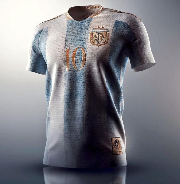 2021 argentina concept soccer jersey maradona special badge golden elements messi football shirt, Black;yellow
2021 argentina concept soccer jersey maradona special badge golden elements messi football shirt, Black;yellow