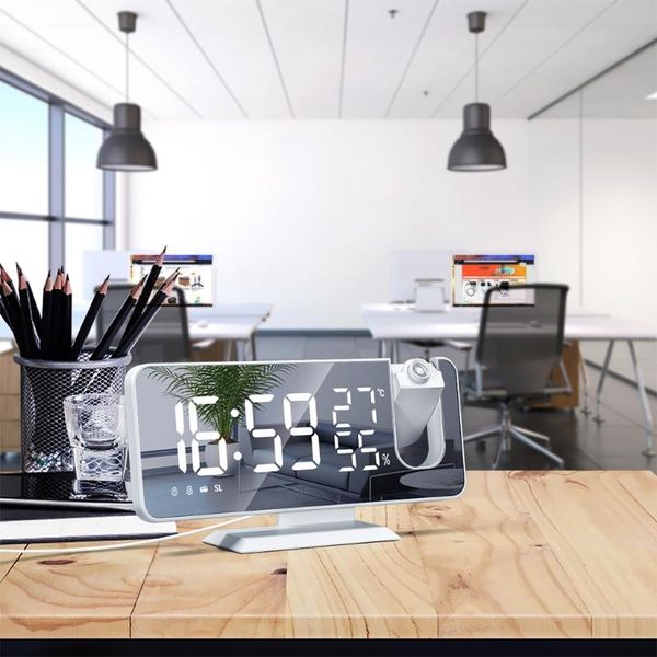 desk & table clocks creative radio projection deskalarm clock temperature and humidity display 37mf
desk & table clocks creative radio projection deskalarm clock temperature and humidity display 37mf