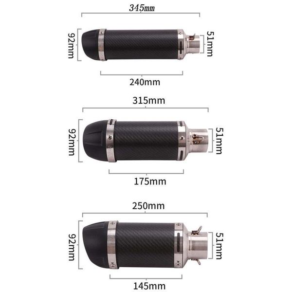 motorcycle exhaust system 51mm universal stainless steel modified scooter leovince muffle fit most atv with sticker
motorcycle exhaust system 51mm universal stainless steel modified scooter leovince muffle fit most atv with sticker