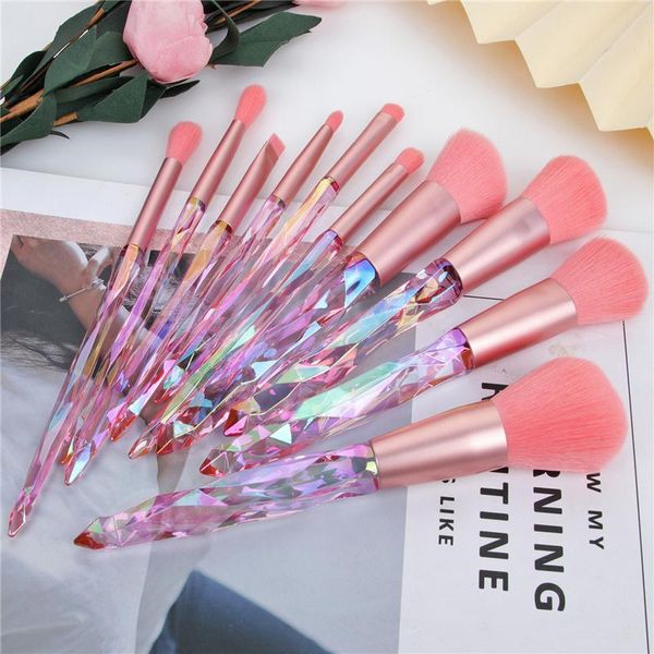 makeup brushes 10 pcs brush set diamond crystal cosmetic for blush eyeshadows highlighter powder foundation professional make up tools
makeup brushes 10 pcs brush set diamond crystal cosmetic for blush eyeshadows highlighter powder foundation professional make up tools