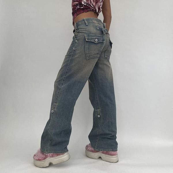 women's jeans baggy mom patchwork pockets streetwear cargo pants woman high waist casual loose denim trousers 90s hippie korean, Blue
women's jeans baggy mom patchwork pockets streetwear cargo pants woman high waist casual loose denim trousers 90s hippie korean, Blue