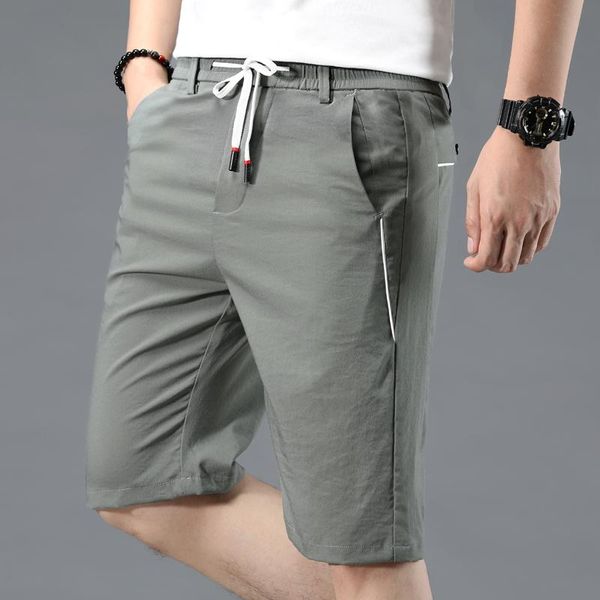 men's light green knee length casual shorts 2021 summer fashion regular fit short pants male brand clothes, White;black
men's light green knee length casual shorts 2021 summer fashion regular fit short pants male brand clothes, White;black