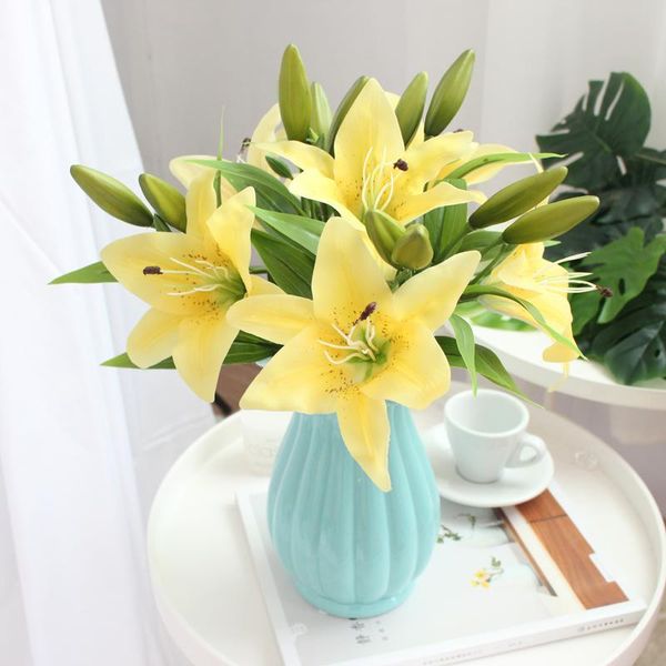 37cm small artificial lily tropical jungle flower fake plants branch real touch leaves faux green foliage for home office decor decorative f
37cm small artificial lily tropical jungle flower fake plants branch real touch leaves faux green foliage for home office decor decorative f
