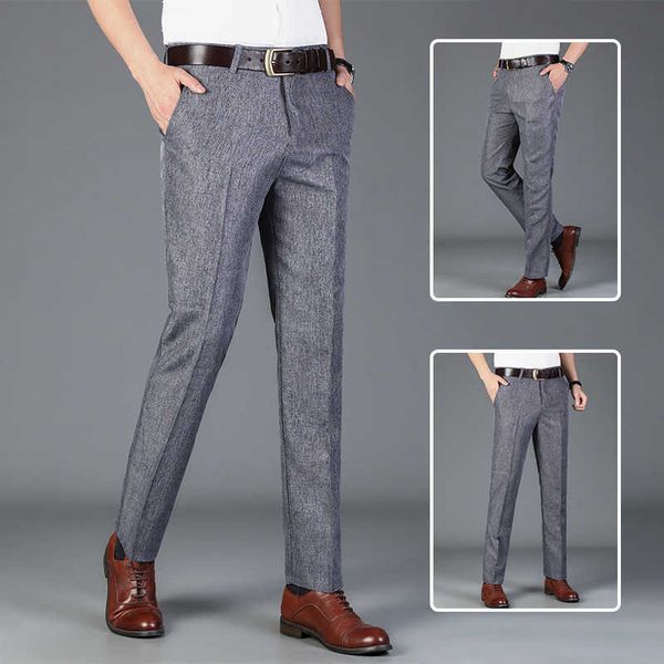 middle aged and old men's wear in spring summer loose straight tube imitation linen trousers thin busins casual pants long, Black
middle aged and old men's wear in spring summer loose straight tube imitation linen trousers thin busins casual pants long, Black
