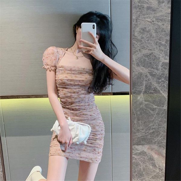 women's swimwear summer korea floral short dress women square puff sleeve slim woman dresses fashion vintage female gown sundress, White;black
women's swimwear summer korea floral short dress women square puff sleeve slim woman dresses fashion vintage female gown sundress, White;black