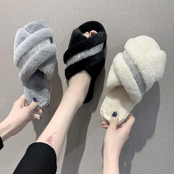 slippers women 2021 winter casual house plush sequins fluffy warm zapatillas de mujer, Black
slippers women 2021 winter casual house plush sequins fluffy warm zapatillas de mujer, Black