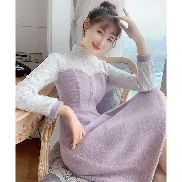 fashion french style dresses for women spring autumn2021 sweet vintage dress female clothes kobieta sukienkazjt1766 casual, Black;gray
fashion french style dresses for women spring autumn2021 sweet vintage dress female clothes kobieta sukienkazjt1766 casual, Black;gray