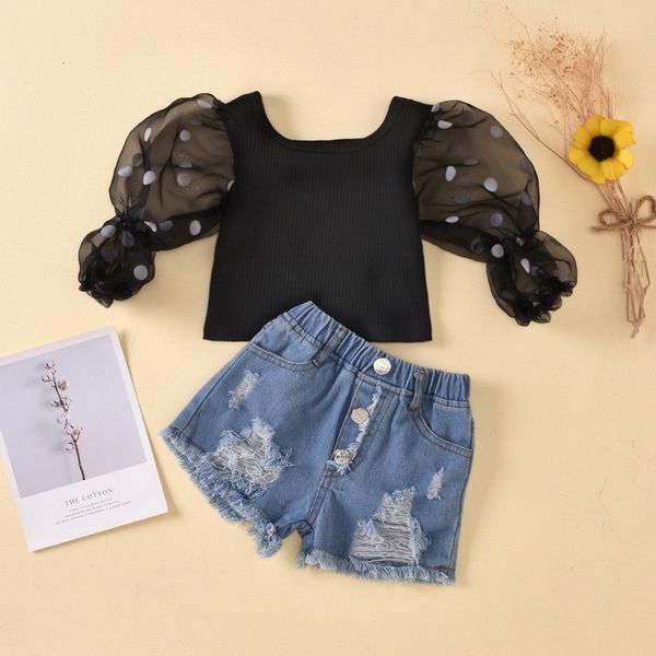clothing sets wholesale summer baby girl 2-pcs black polka dot sleeves + denim hole shorts kids outfits e3027 hxbp, White
clothing sets wholesale summer baby girl 2-pcs black polka dot sleeves + denim hole shorts kids outfits e3027 hxbp, White