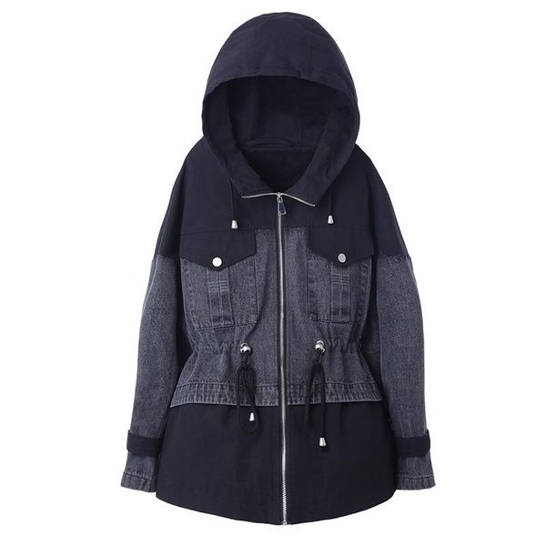 women's jackets jeans jacket women mid-length 2021 spring and autumn style korean loose stitching denim chaquetas mujer, Black;brown
women's jackets jeans jacket women mid-length 2021 spring and autumn style korean loose stitching denim chaquetas mujer, Black;brown