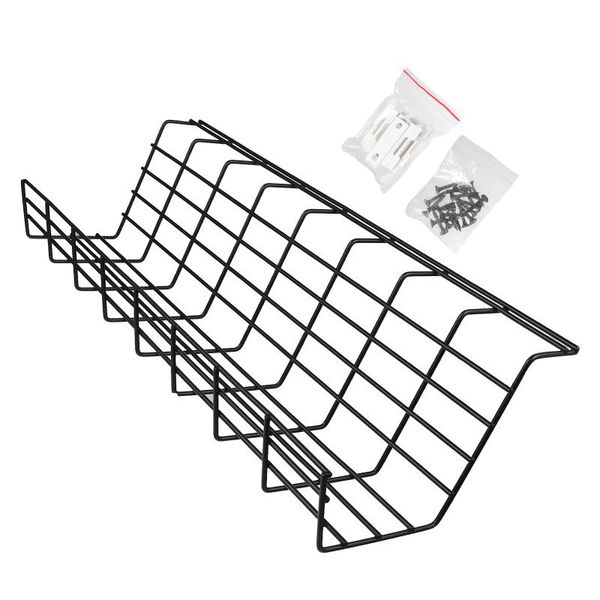 hooks & rails 1pc under desk cable management rack compact organizer storage 
hooks & rails 1pc under desk cable management rack compact organizer storage