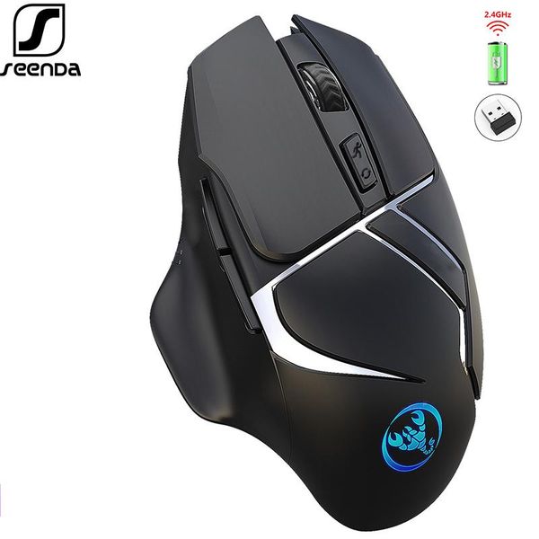 seenda rechargeable wireless mouse 7 color breathing gaming 6 buttons 2400 dpi for gamer computer lapergonomics mice
seenda rechargeable wireless mouse 7 color breathing gaming 6 buttons 2400 dpi for gamer computer lapergonomics mice