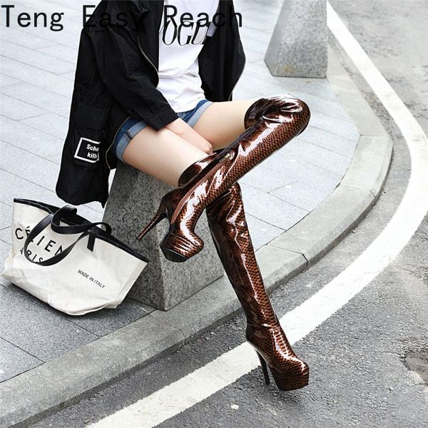 boots women's thigh high super heels platform zipper over the knee dance shoes winter women 34 35 36, Black
boots women's thigh high super heels platform zipper over the knee dance shoes winter women 34 35 36, Black