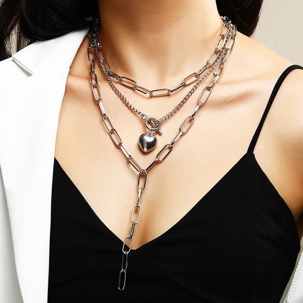 fashion punk style gold statement multilayers lock with crystals pendant clavicle chain necklace for women female necklaces gift chokers, Golden;silver
fashion punk style gold statement multilayers lock with crystals pendant clavicle chain necklace for women female necklaces gift chokers, Golden;silver
