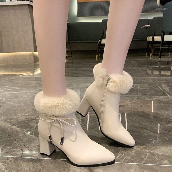 boots rimocy pu leather waterproof women's ankle winter thick short plush butterfly-knot women zip high heels botas1, Black
boots rimocy pu leather waterproof women's ankle winter thick short plush butterfly-knot women zip high heels botas1, Black