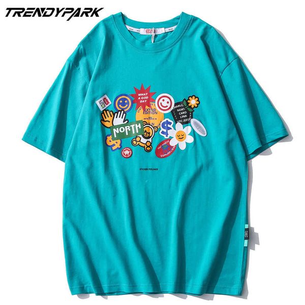 men's t-shirt summer short sleeve printed tee hip hop oversized cotton casual harajuku streetwear tshirts clothing 210601, White;black
men's t-shirt summer short sleeve printed tee hip hop oversized cotton casual harajuku streetwear tshirts clothing 210601, White;black