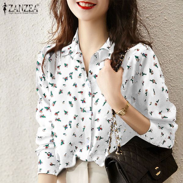 blouses 2021 fashion floral blouse women's printed shirts casual long sleeve blusas female laple button down oversized tunic, White
blouses 2021 fashion floral blouse women's printed shirts casual long sleeve blusas female laple button down oversized tunic, White