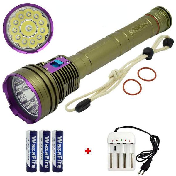 flashlights torches portable 12*xml l2 diving underwater 100m led dive lantern waterproof scuba torch with 3x18650 battery for hunting
flashlights torches portable 12*xml l2 diving underwater 100m led dive lantern waterproof scuba torch with 3x18650 battery for hunting