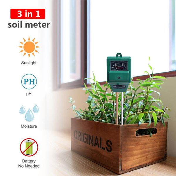 3-in-1 soil meter moisture/light/ph tester moisture plant kit for flowers gardening tool kits planters & pots
3-in-1 soil meter moisture/light/ph tester moisture plant kit for flowers gardening tool kits planters & pots