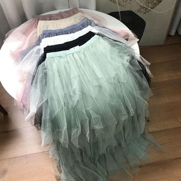 skirts half length skirt women's long elastic waist mesh cake super xianyang spring c#12, Black
skirts half length skirt women's long elastic waist mesh cake super xianyang spring c#12, Black